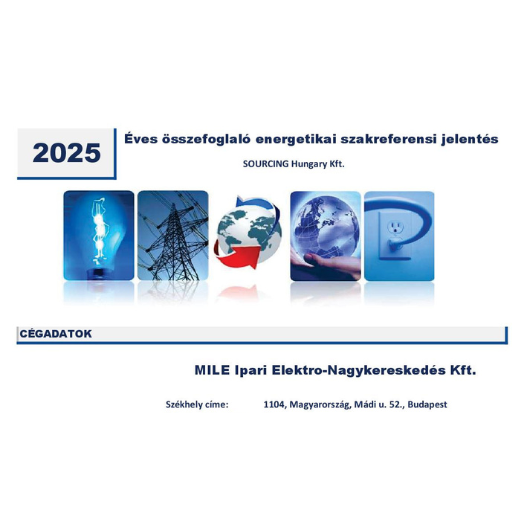 Éves összefoglaló energetikai szakreferensi jelentés